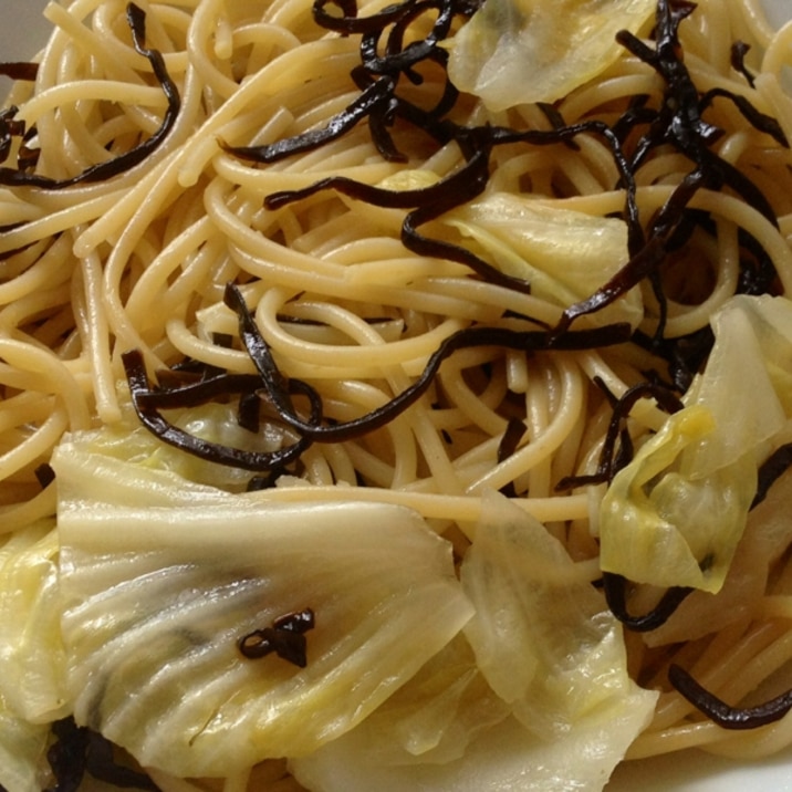 キャベツと塩昆布だけ お手軽パスタ レシピ 作り方 By 美味し 楽天レシピ